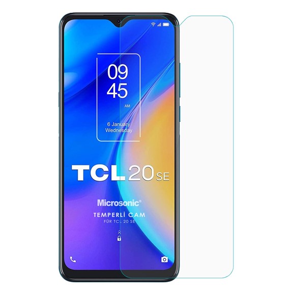 Microsonic TCL 20 SE Tempered Glass Cam Ekran Koruyucu 2