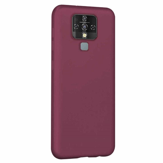 Microsonic Matte Silicone TECNO Camon 16 Kılıf Mor 2