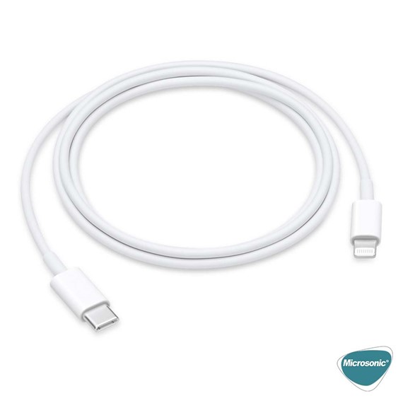 Microsonic Apple iPhone 11 Pro Max Type-C - Lightning Kablo Beyaz 2