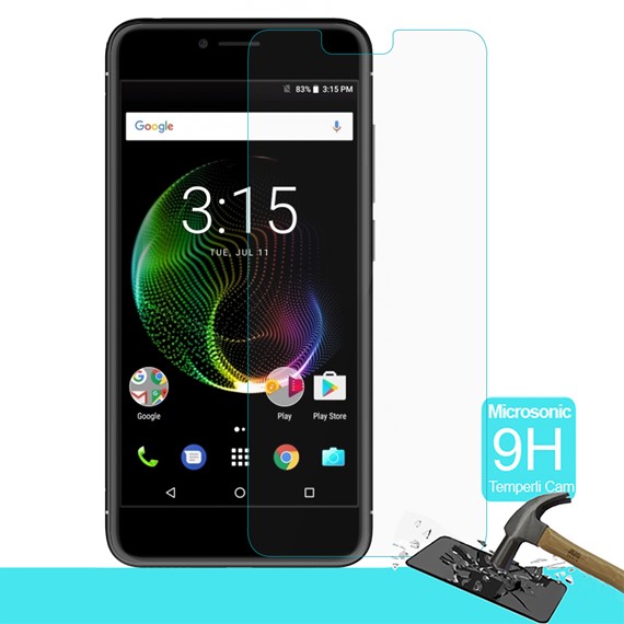 Microsonic Vestel Venüs E3 Temperli Cam Ekran koruyucu film 1