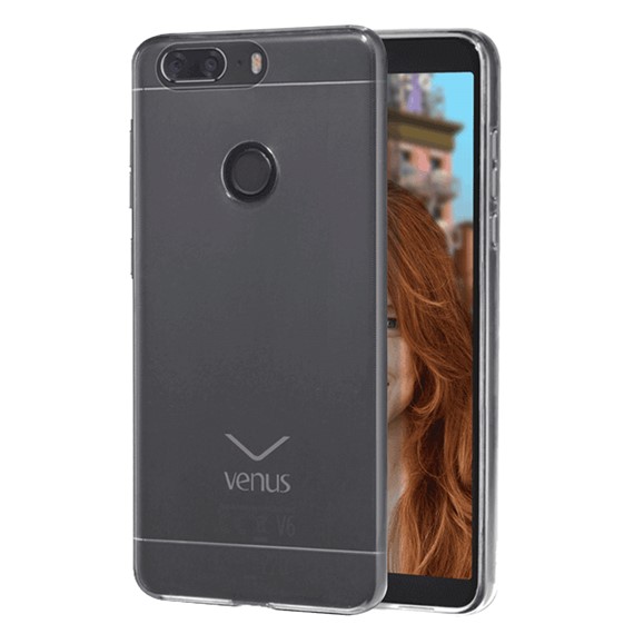 Microsonic Vestel Venüs V6 Kılıf Transparent Soft Beyaz 1
