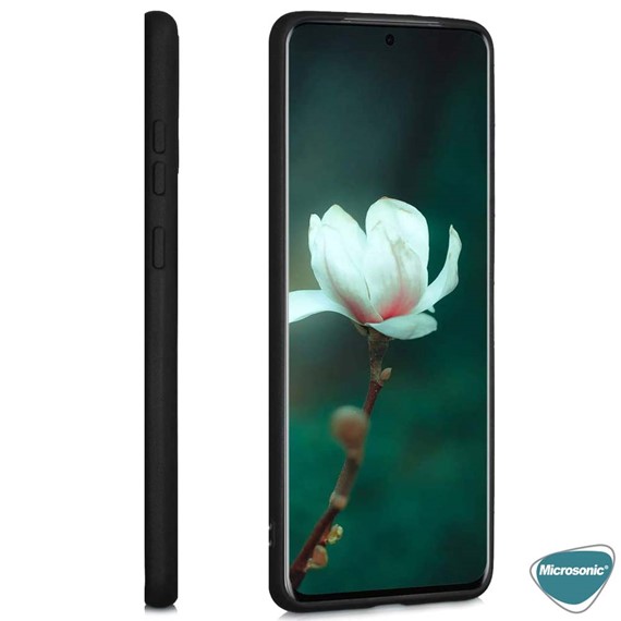 Microsonic Matte Silicone Vivo V21 Kılıf Lacivert 4