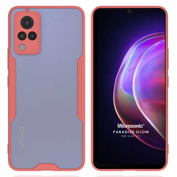 Microsonic Vivo V21 Kılıf Paradise Glow Pembe 1