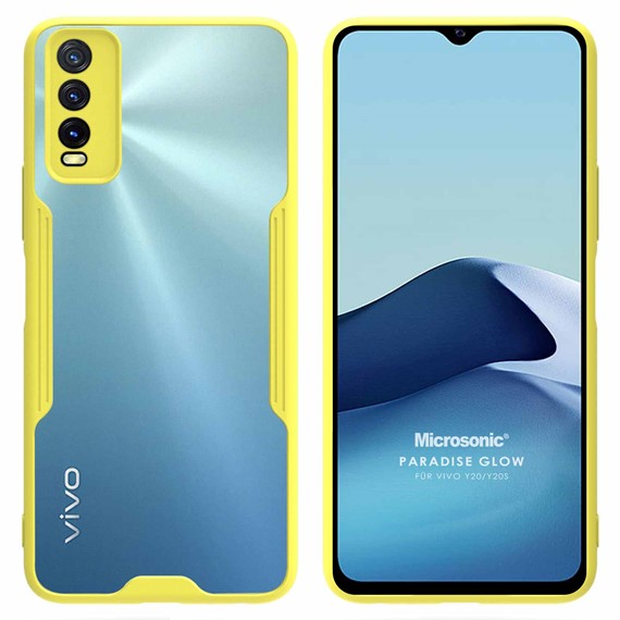 Microsonic Vivo Y20S Kılıf Paradise Glow Sarı 1