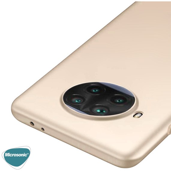 Microsonic Matte Silicone Xiaomi Mi 10T Lite Kılıf Gold 5