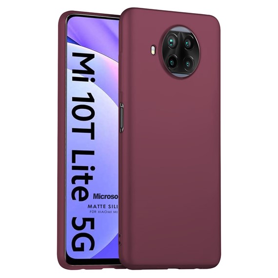 Microsonic Matte Silicone Xiaomi Mi 10T Lite Kılıf Mor 1