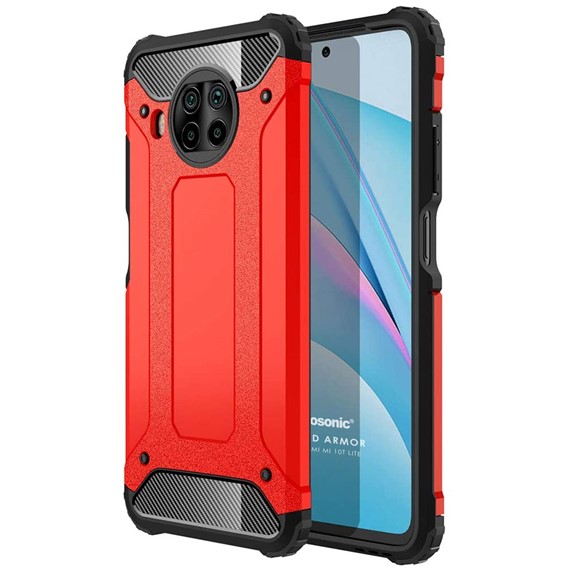 Microsonic Xiaomi Mi 10T Lite Kılıf Rugged Armor Kırmızı 1