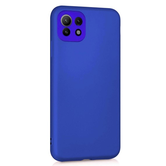 Microsonic Matte Silicone Xiaomi Mi 11 Lite Kılıf Mavi 2