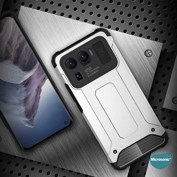 Microsonic Xiaomi Mi 11 Ultra Kılıf Rugged Armor Siyah 3