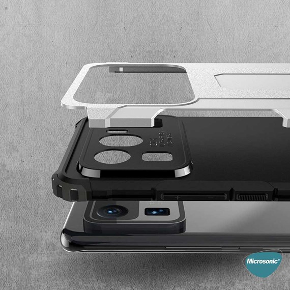 Microsonic Xiaomi Mi 11 Ultra Kılıf Rugged Armor Mavi 5