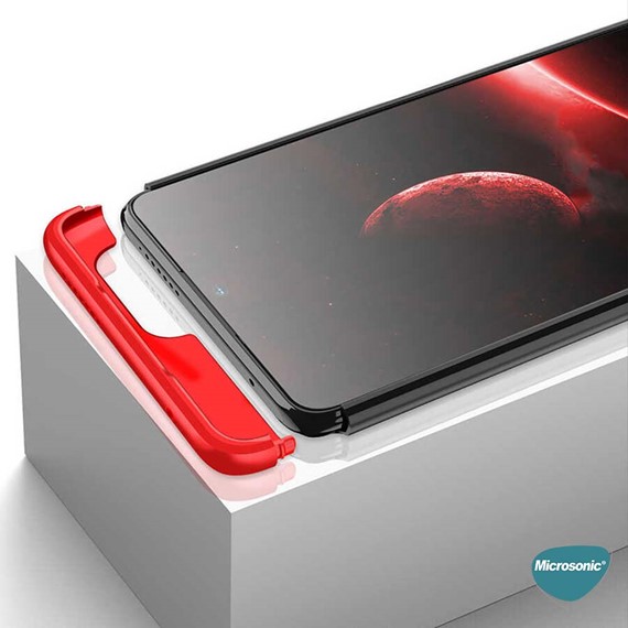 Microsonic Xiaomi Mi 11T Pro Kılıf Double Dip 360 Protective Kırmızı 5