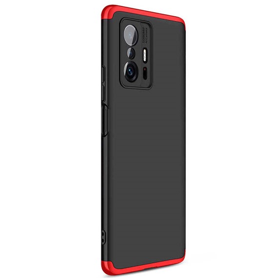 Microsonic Xiaomi Mi 11T Pro Kılıf Double Dip 360 Protective Siyah Kırmızı 2