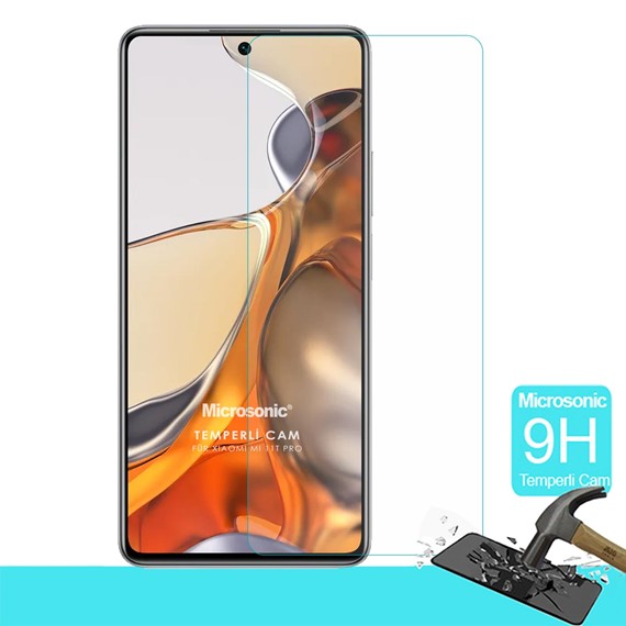 Microsonic Xiaomi Mi 11T Pro Tempered Glass Cam Ekran Koruyucu 1