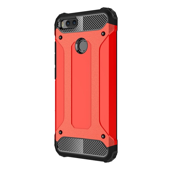 Microsonic Xiaomi Mi A1 Kılıf Rugged Armor Kırmızı 2