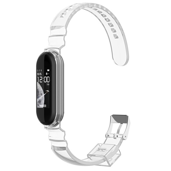 Microsonic Xiaomi Mi Band 5 Kordon Transparent Clear Band Şeffaf 1