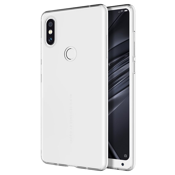 Microsonic Xiaomi Mi Mix 2S Kılıf Transparent Soft Beyaz 1