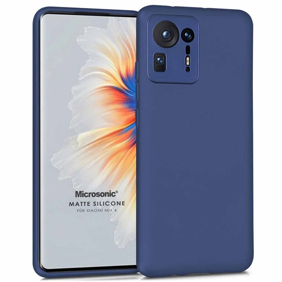 Microsonic Matte Silicone Xiaomi Mi Mix 4 Kılıf Lacivert 1