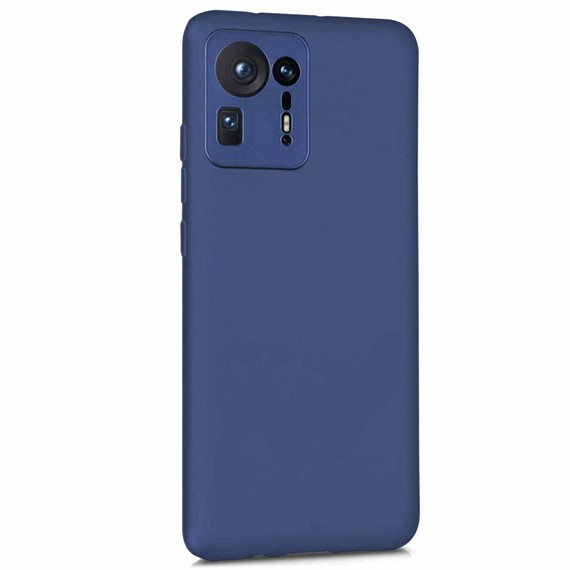 Microsonic Matte Silicone Xiaomi Mi Mix 4 Kılıf Lacivert 2