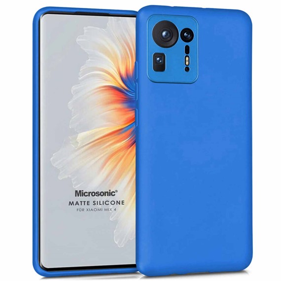 Microsonic Matte Silicone Xiaomi Mi Mix 4 Kılıf Mavi 1