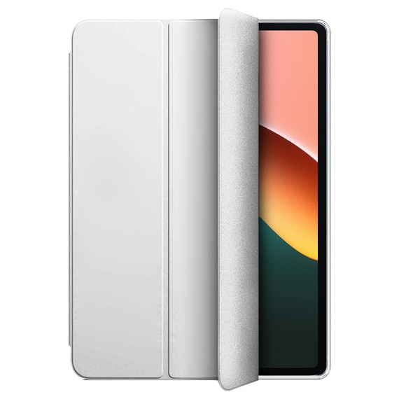 Microsonic Xiaomi Redmi Pad SE Kılıf Slim Translucent Back Smart Cover Gümüş 2