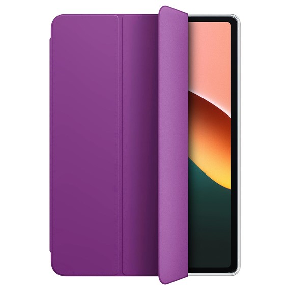 Microsonic Xiaomi Redmi Pad SE Kılıf Slim Translucent Back Smart Cover Mor 2