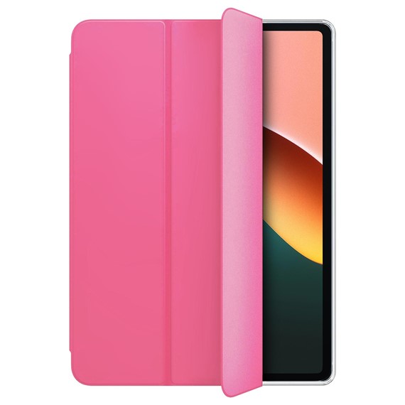 Microsonic Xiaomi Redmi Pad SE Kılıf Slim Translucent Back Smart Cover Pembe 2