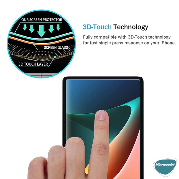 Microsonic Xiaomi Pad 6 Tempered Glass Cam Ekran Koruyucu 5