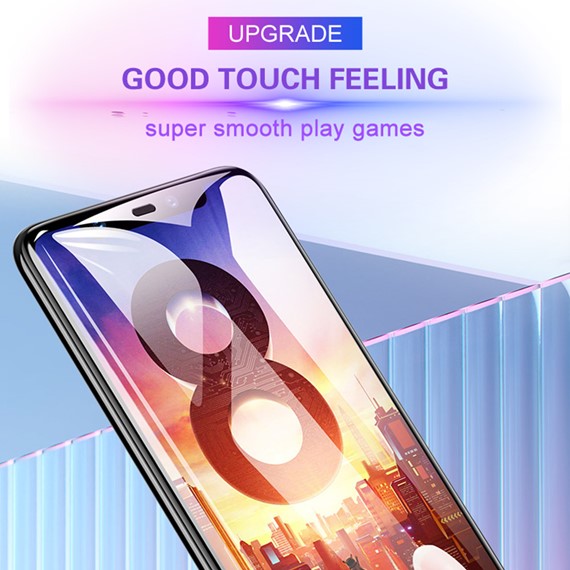 Microsonic Xiaomi Mi 8 Pro Tam Kaplayan Temperli Cam Ekran koruyucu Siyah 3