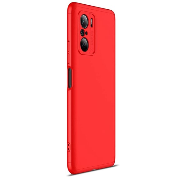 Microsonic Xiaomi Poco F3 Kılıf Double Dip 360 Protective Kırmızı 2