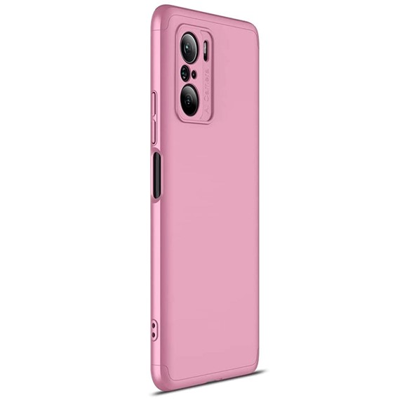 Microsonic Xiaomi Poco F3 Kılıf Double Dip 360 Protective Rose Gold 2