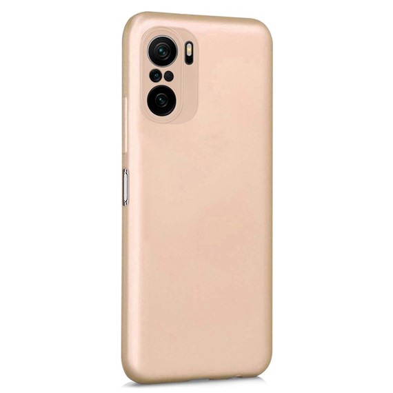 Microsonic Matte Silicone Xiaomi Redmi K40 Kılıf Gold 2
