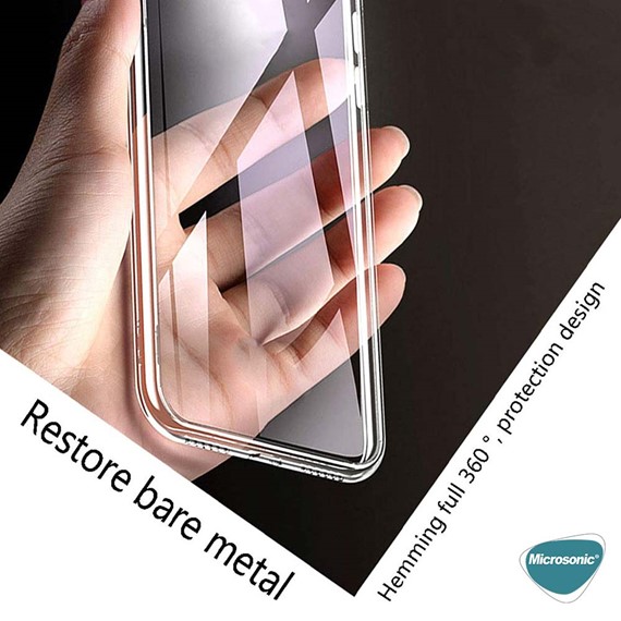 Microsonic Xiaomi Poco F3 Kılıf Transparent Soft Beyaz 5