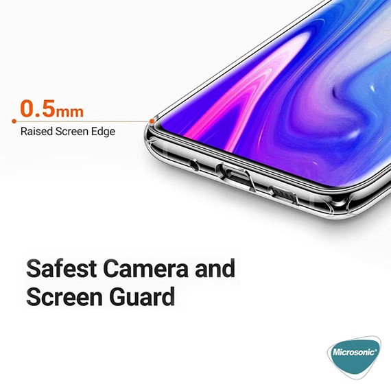 Microsonic Xiaomi Poco F3 Kılıf Transparent Soft Beyaz 6