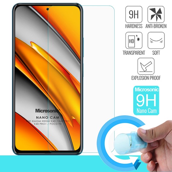 Microsonic Xiaomi Poco F3 Nano Glass Cam Ekran Koruyucu 1
