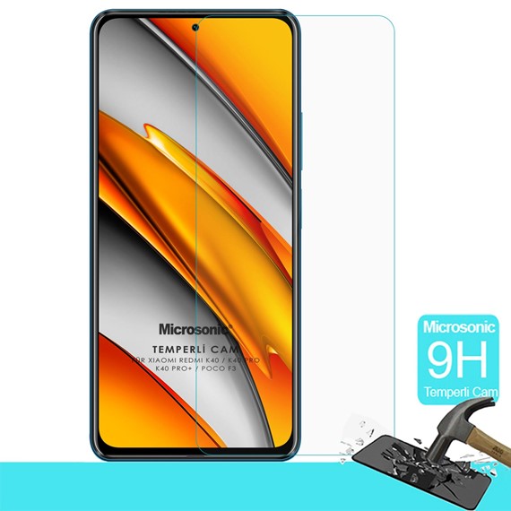 Microsonic Xiaomi Redmi K40 Pro Tempered Glass Cam Ekran Koruyucu 1