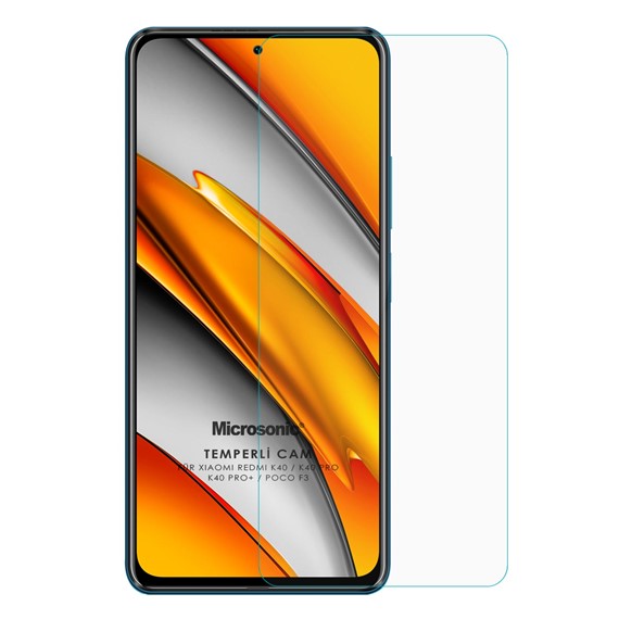 Microsonic Xiaomi Redmi K40 Pro Tempered Glass Cam Ekran Koruyucu 2