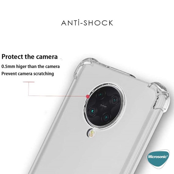 Microsonic Xiaomi Poco F2 Pro Kılıf Shock Absorbing Şeffaf 6