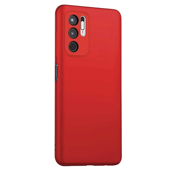Microsonic Matte Silicone Xiaomi Redmi Note 11 SE Kılıf Kırmızı 2