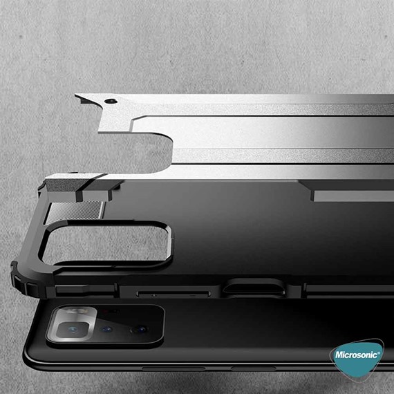 Microsonic Xiaomi Poco X3 GT Kılıf Rugged Armor Kırmızı 4