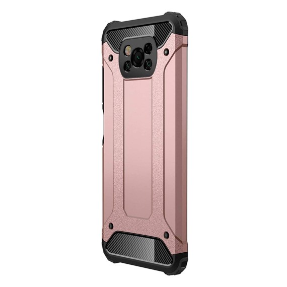 Microsonic Xiaomi Poco X3 NFC Kılıf Rugged Armor Rose Gold 2