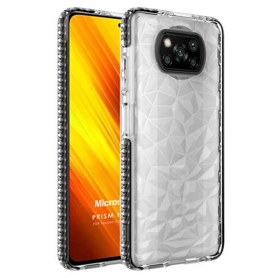 Microsonic Xiaomi Poco X3 Pro Kılıf Prism Hybrid Siyah 1