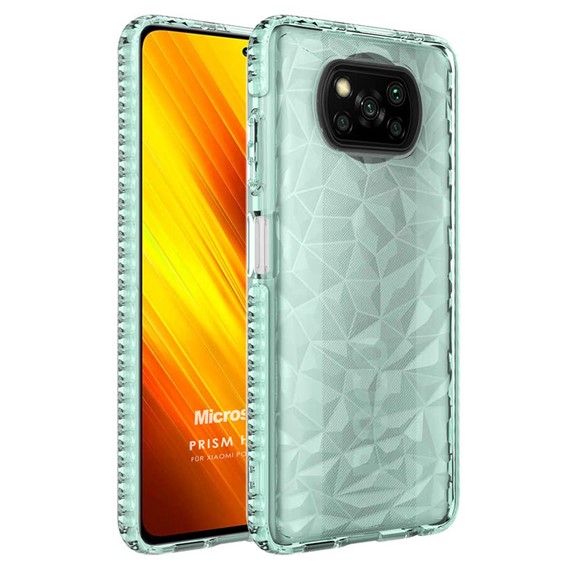 Microsonic Xiaomi Poco X3 Pro Kılıf Prism Hybrid Yeşil 1