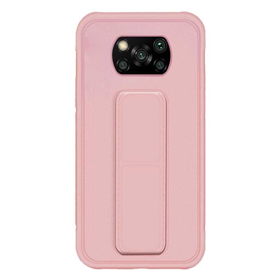 Microsonic Xiaomi Poco X3 Pro Kılıf Hand Strap Rose Gold 2