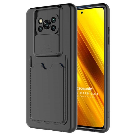 Microsonic Xiaomi Poco X3 NFC Kılıf Inside Card Slot Siyah 1