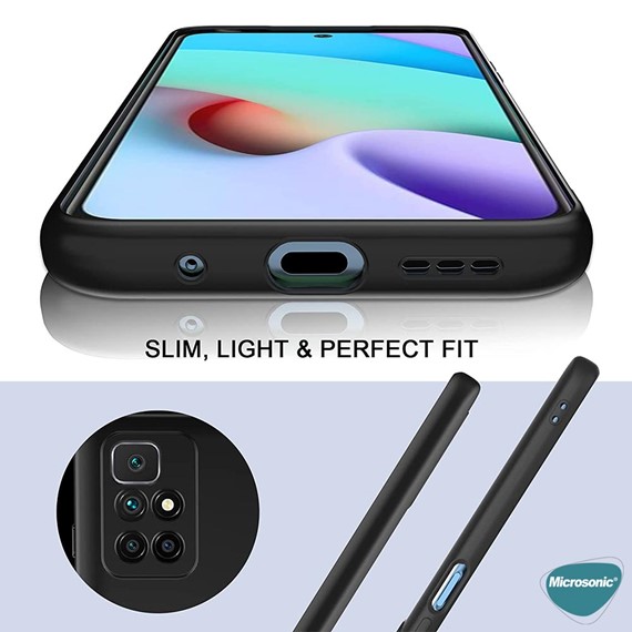 Microsonic Matte Silicone Xiaomi Redmi 10 Kılıf Gold 4