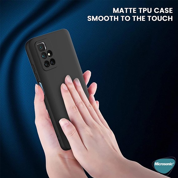 Microsonic Matte Silicone Xiaomi Redmi 10 Kılıf Gold 6