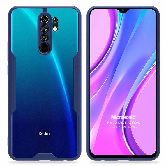 Microsonic Xiaomi Redmi 9 Kılıf Paradise Glow Lacivert 1