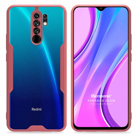 Microsonic Xiaomi Redmi 9 Kılıf Paradise Glow Pembe 1