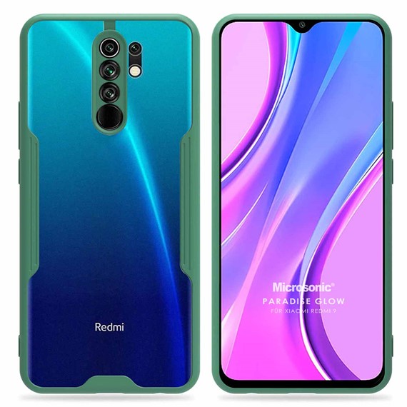 Microsonic Xiaomi Redmi 9 Kılıf Paradise Glow Yeşil 1