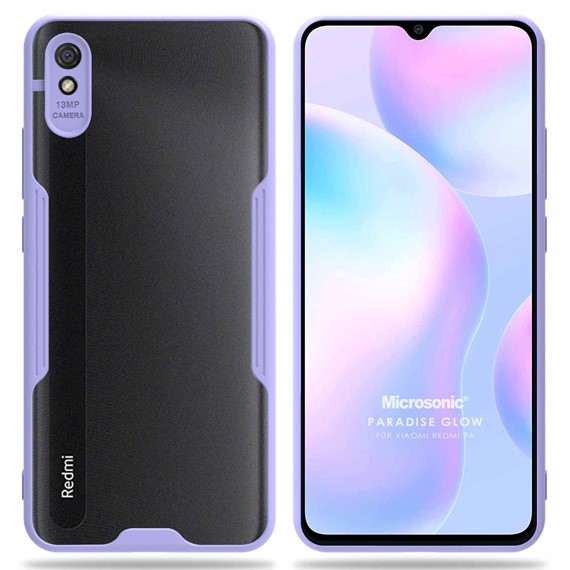 Microsonic Xiaomi Redmi 9A Kılıf Paradise Glow Lila 1